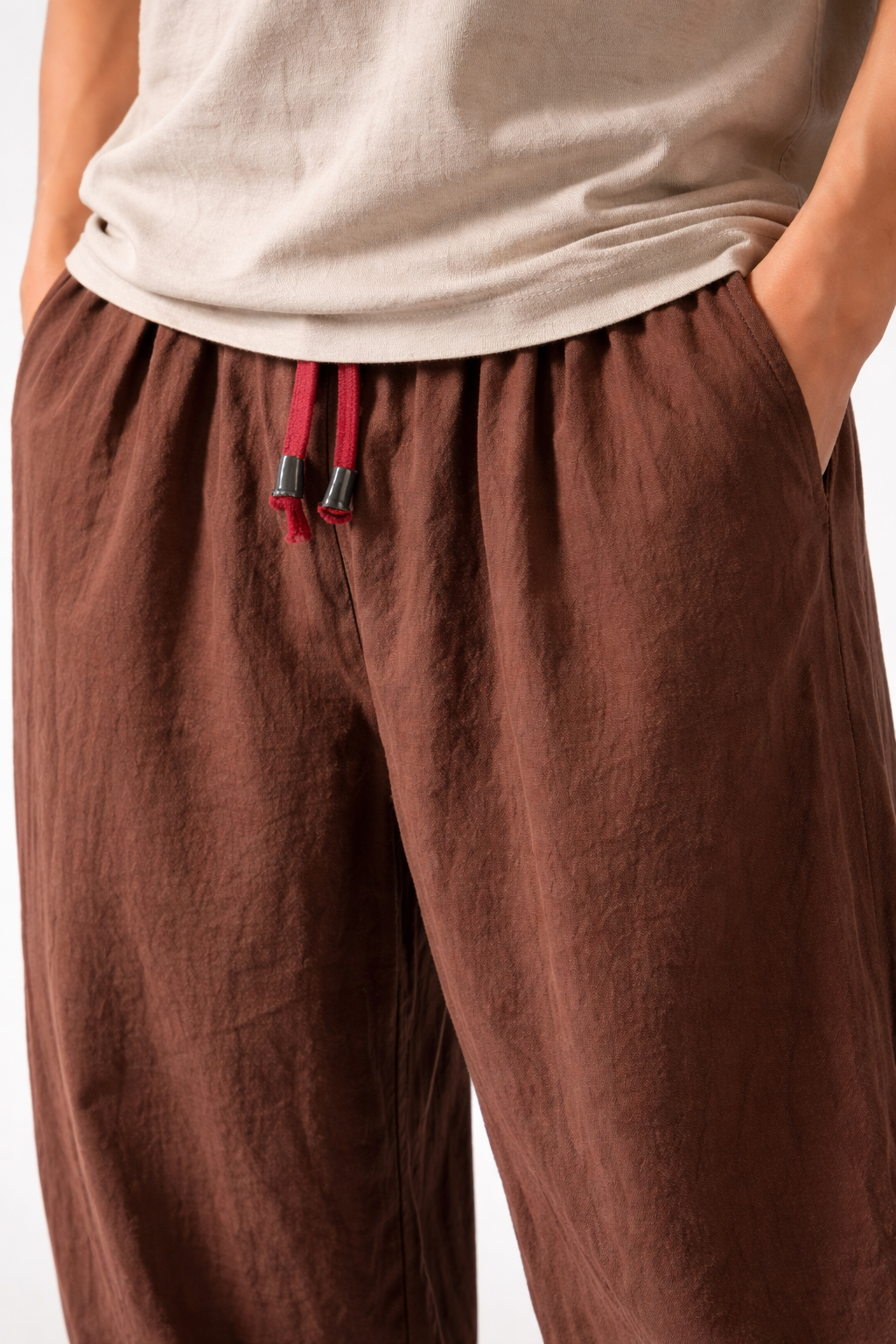 Men’s Home Lounge Pants with Drawstring Waist