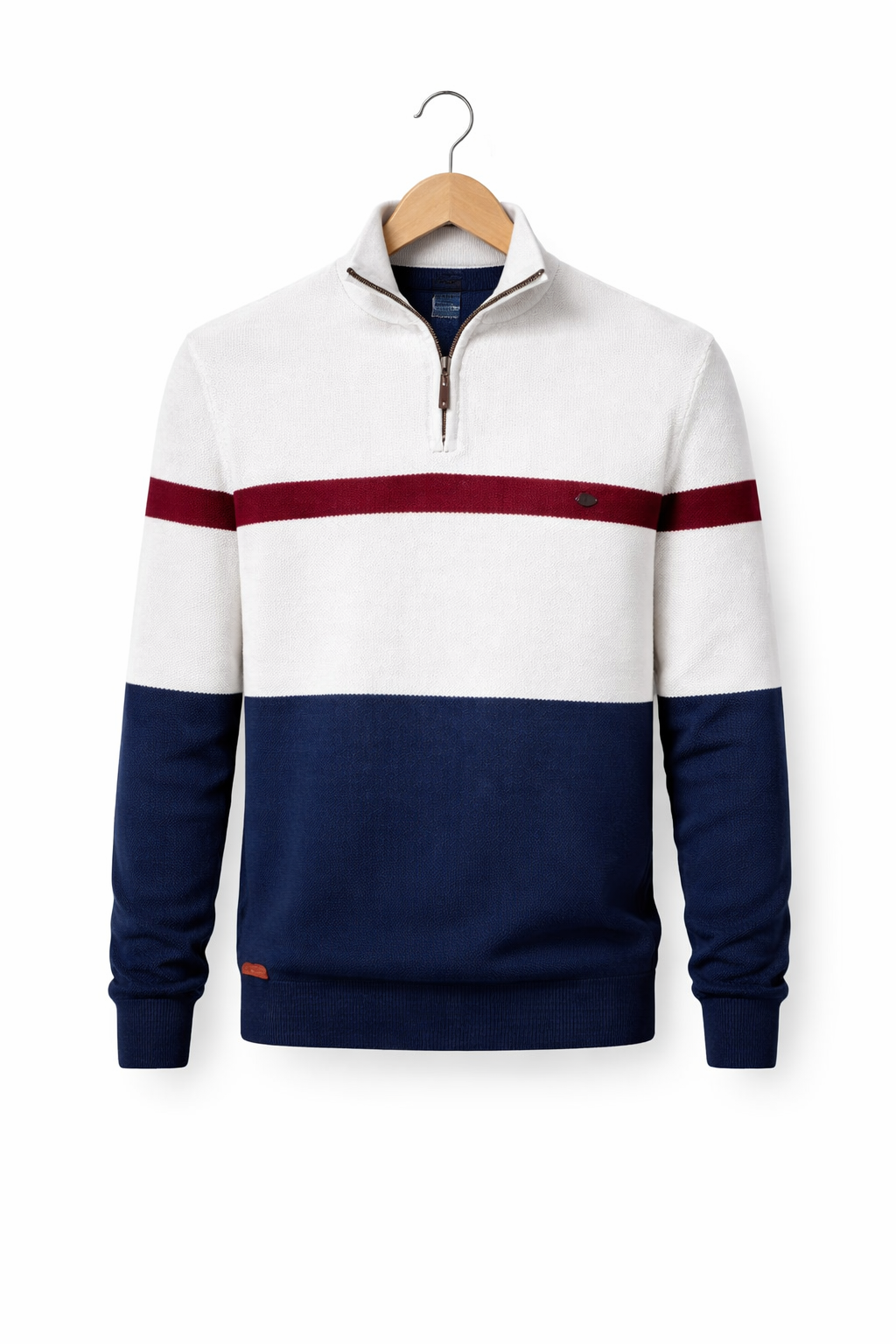 Men’s Colorblock Quarter Zip Knit Shirt