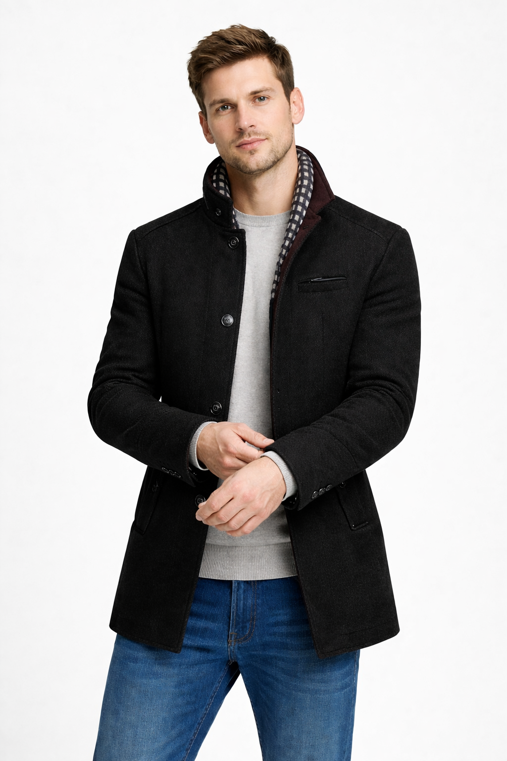 Westmount Stand Collar Coat