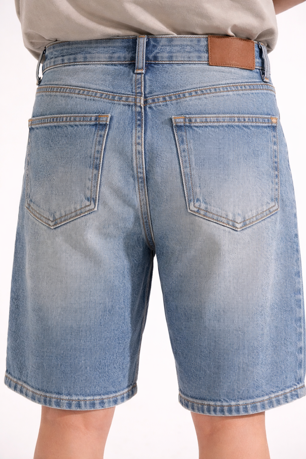 Vintage Wash Relaxed Denim Jorts