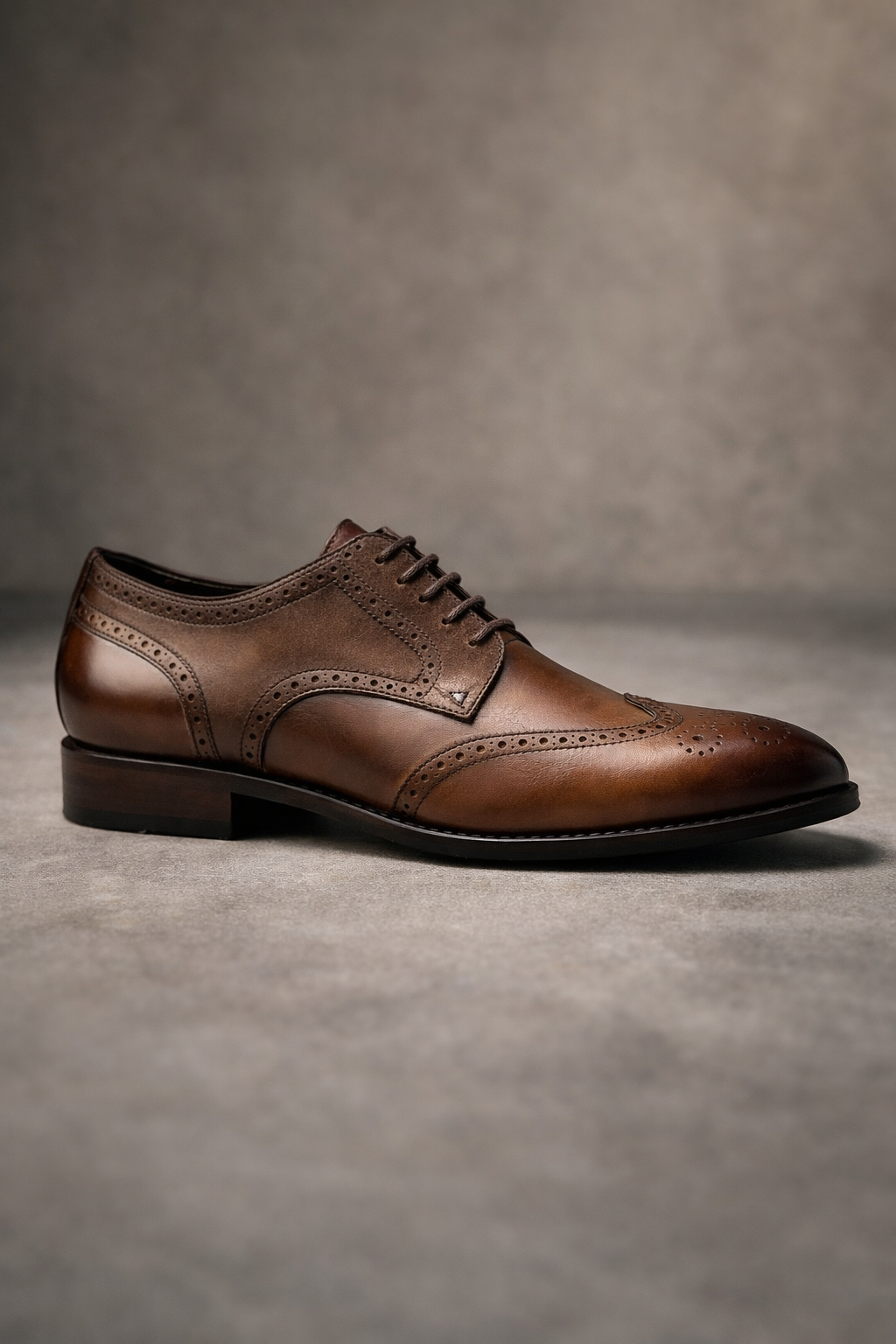Heritage Wingtip Lace-Up Oxford Shoes