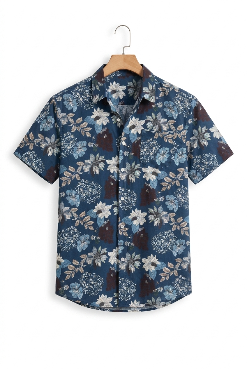 The Bluewater Floral Resort Shirt