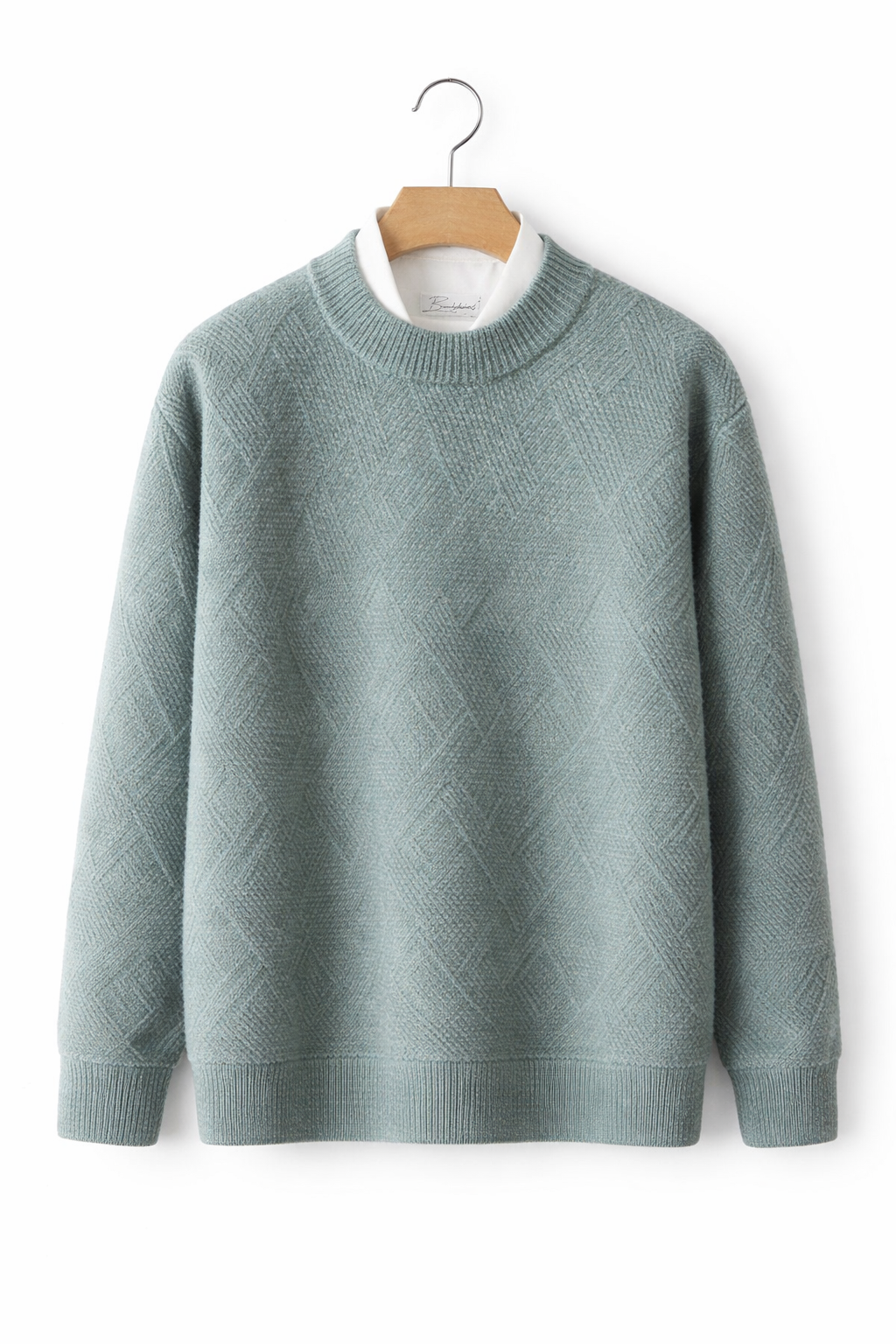 Men’s Diamond Knit Crew Neck Shirt