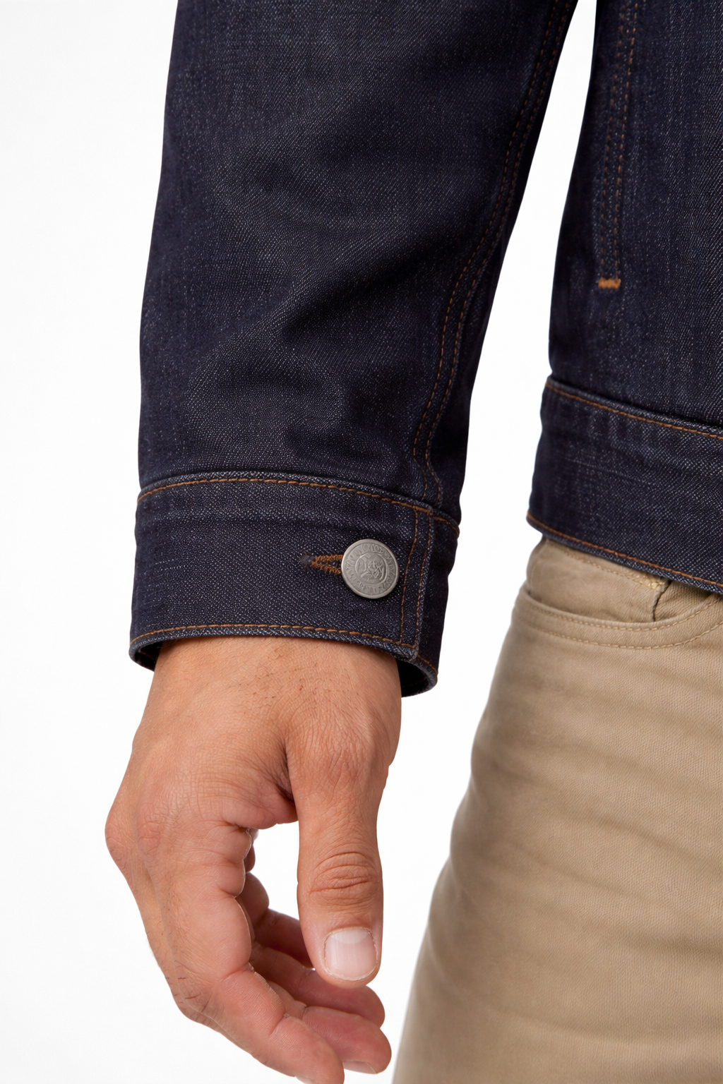 Men’s Dark Raw Denim Jacket