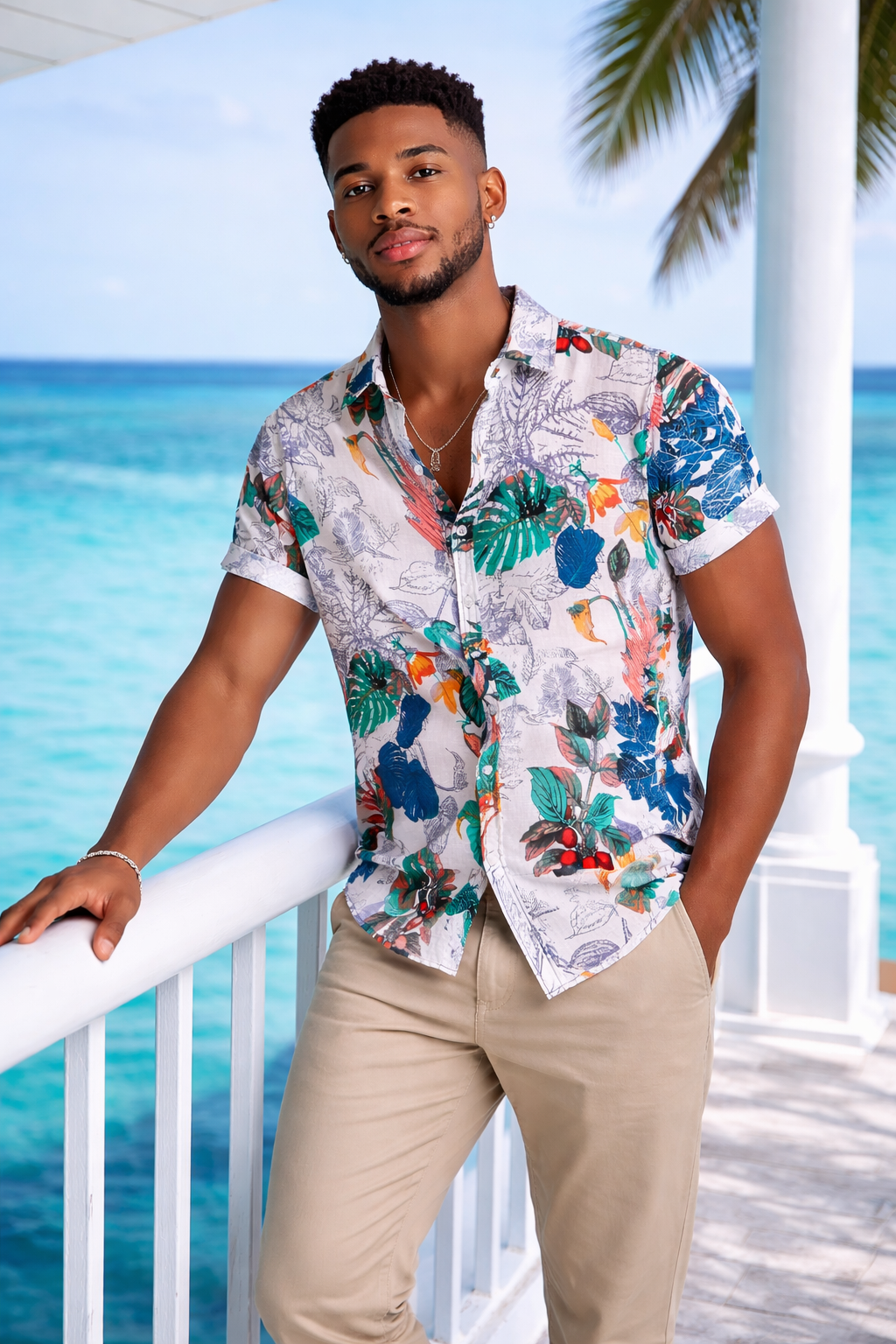 Tropic Sketch Lyocell Print Shirt