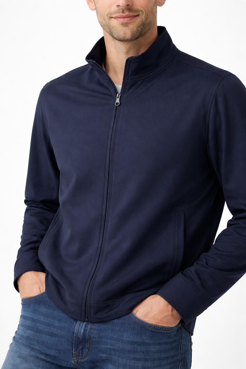 Men’s Zip-Front Athletic Training Jacket