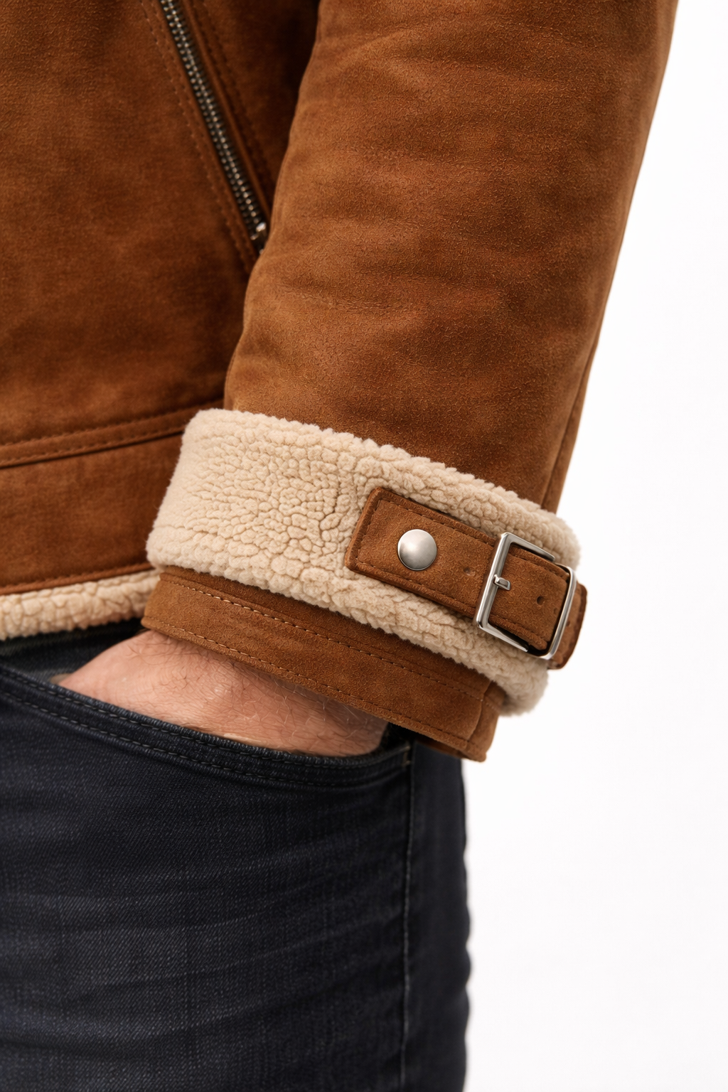 Men’s Structured Outer Jacket with Textured Shell