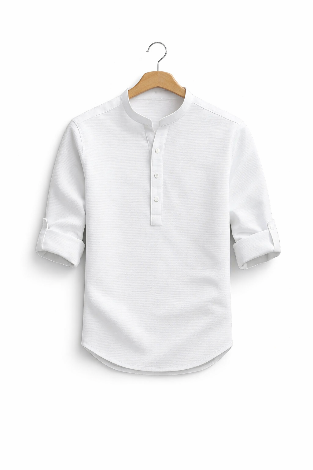 Marlow Textured Stand Collar Shirt