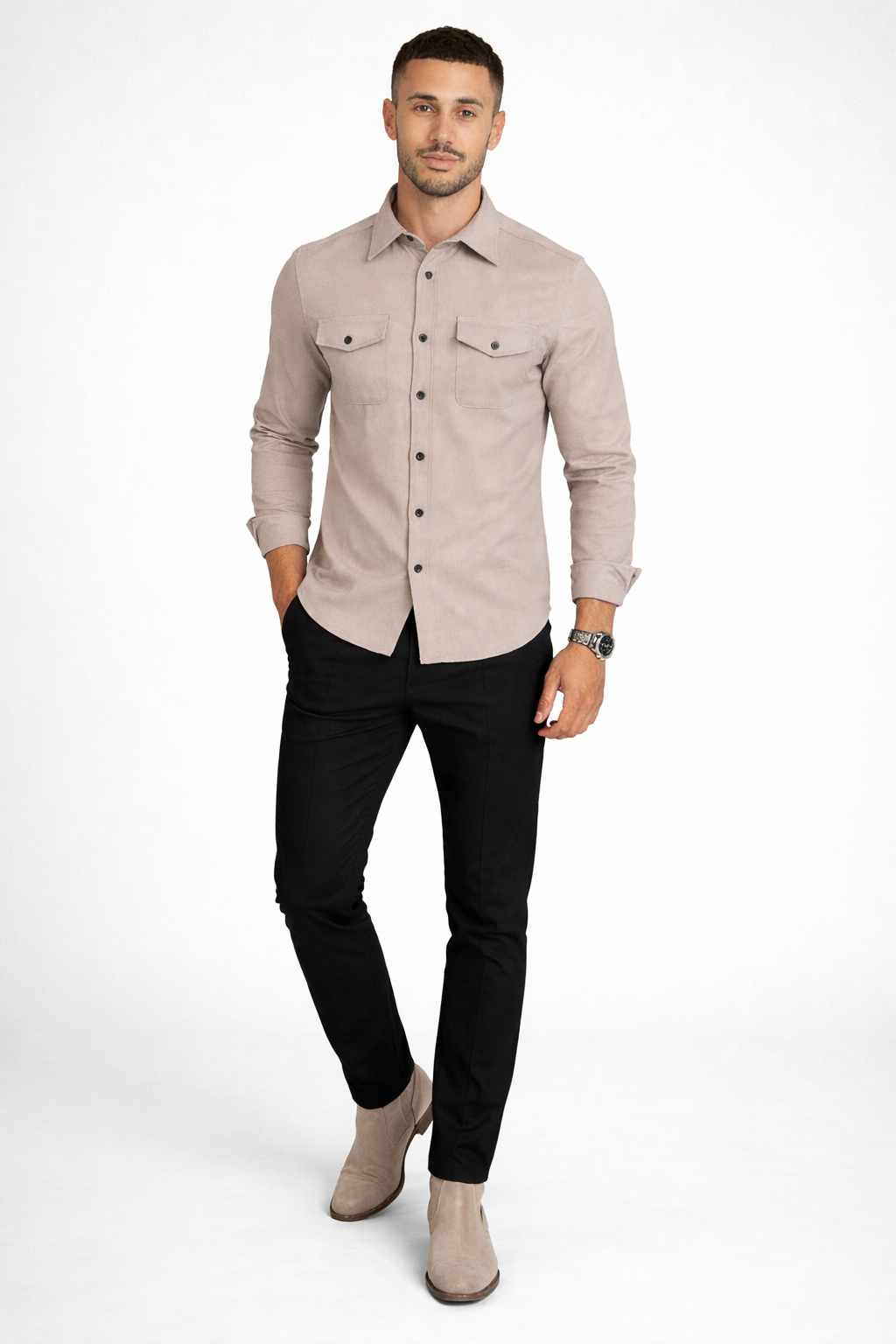 Clean Cut Utility Shirt Jacket