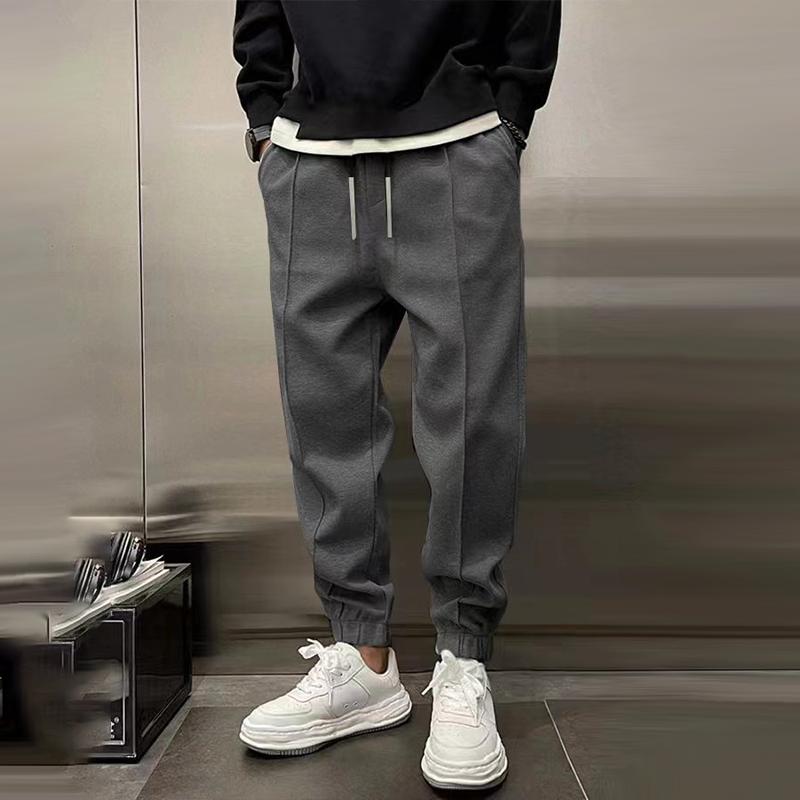Men’s Jogger Pants With Tapered Fit Elastic Cuffs And Drawstring Waist