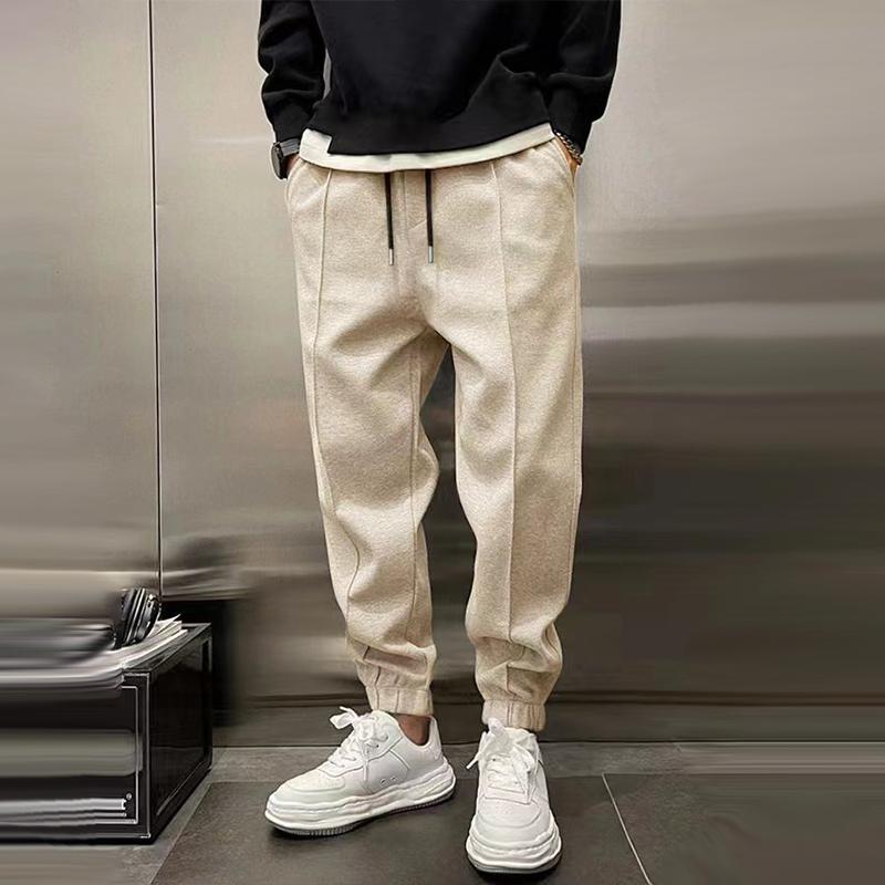 Men’s Jogger Pants With Tapered Fit Elastic Cuffs And Drawstring Waist