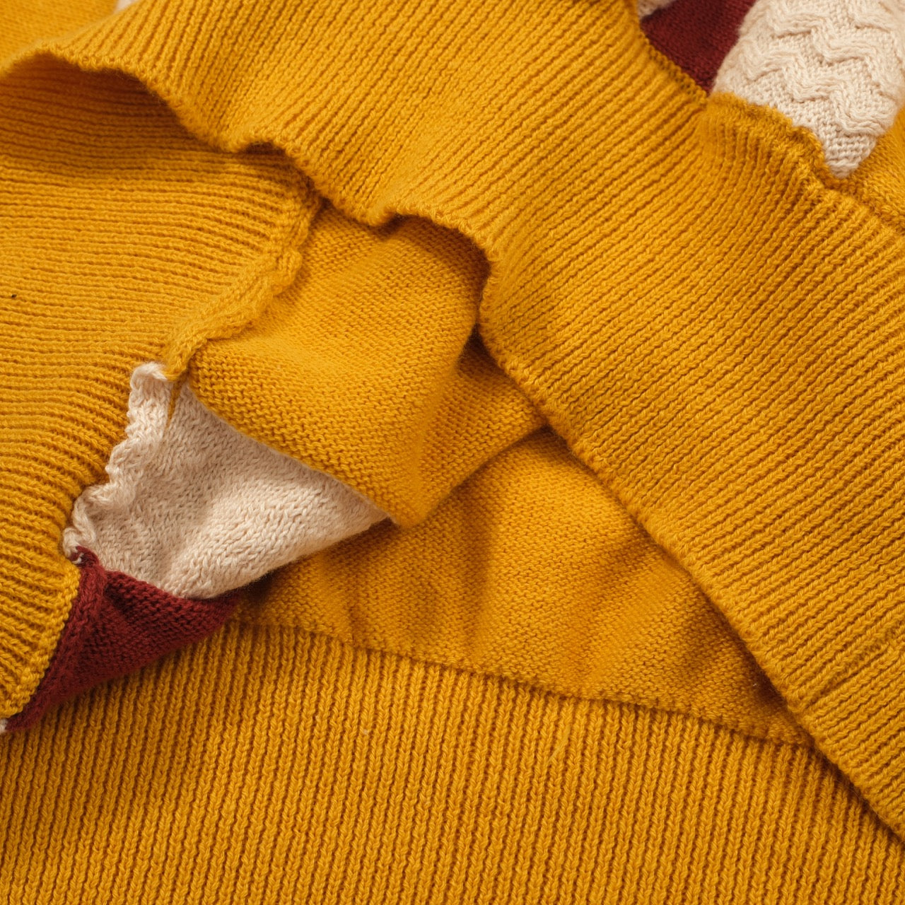 Retro Knit Vertical Stripe Polo Shirt – Short Sleeve Button Collar