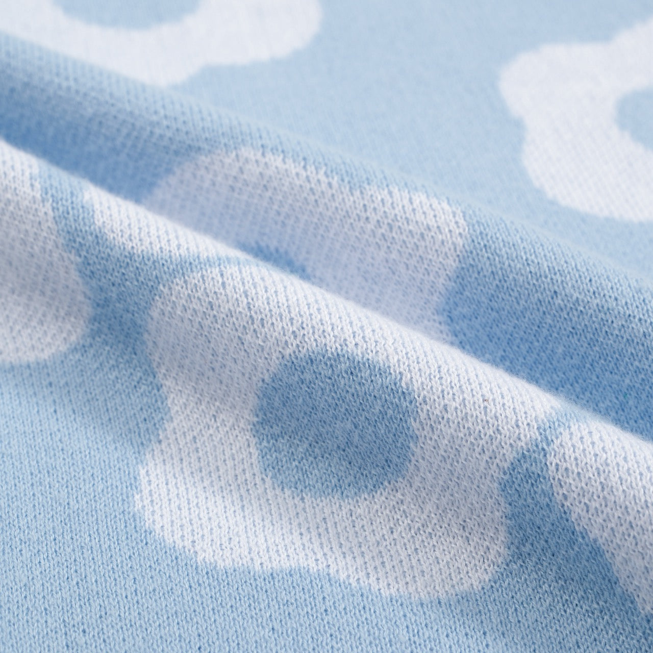 Retro Knit Floral Polo Shirt – Short Sleeve Button Front