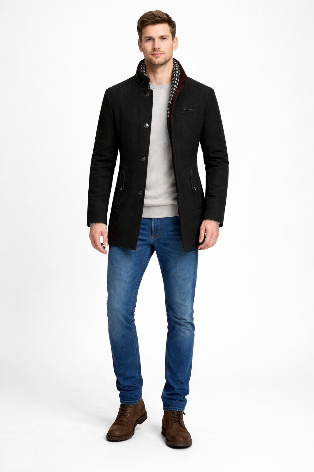 Westmount Stand Collar Coat