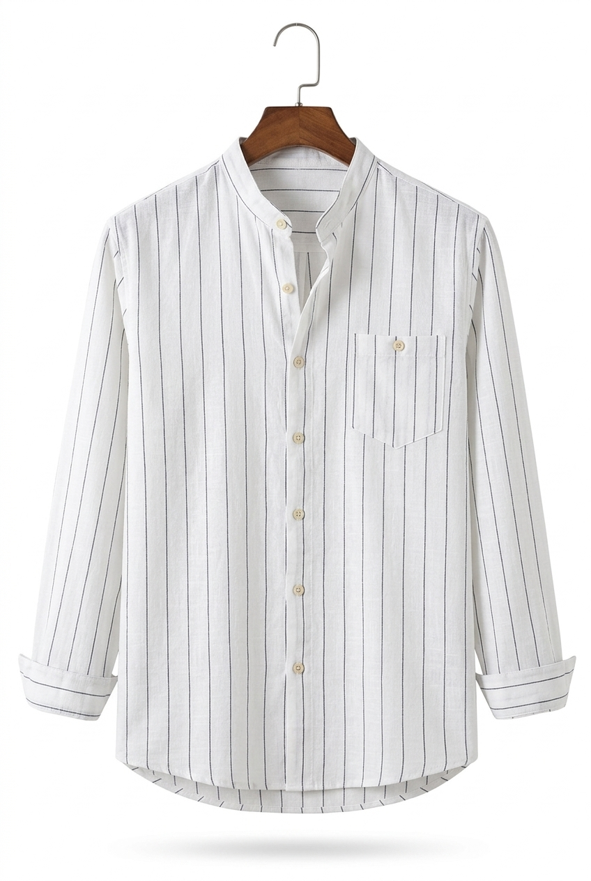 Stripe Grandad Shirt