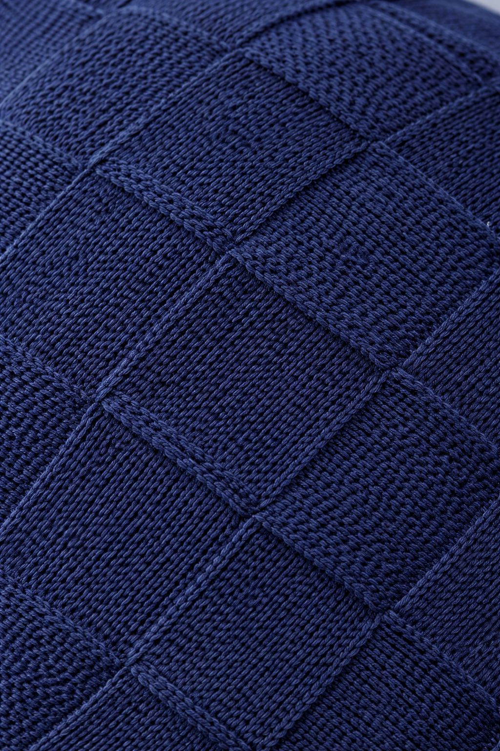 Grid Slouch Knit Beanie