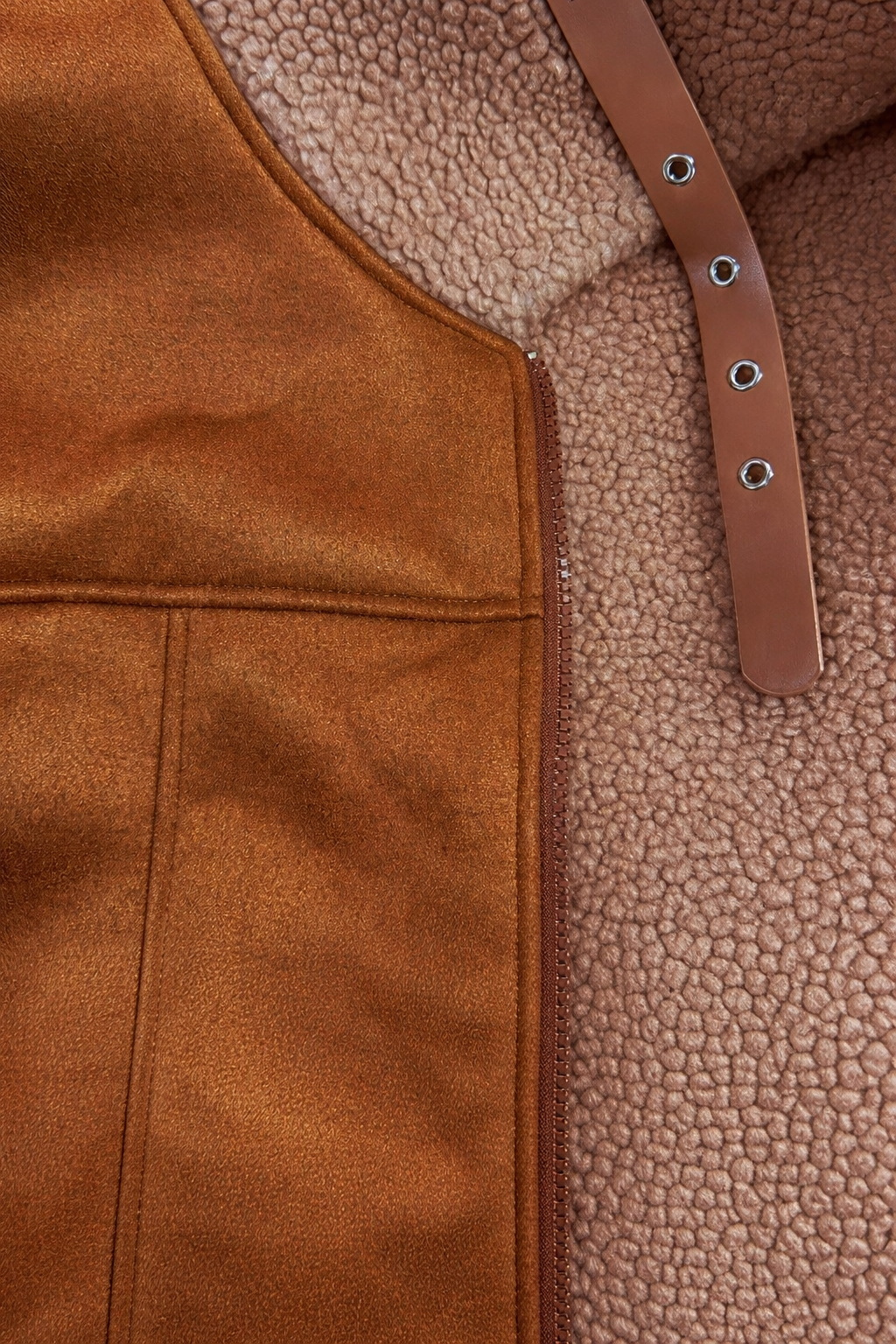 Men’s Aviator Style Jacket with Lined Collar for Cold Weather