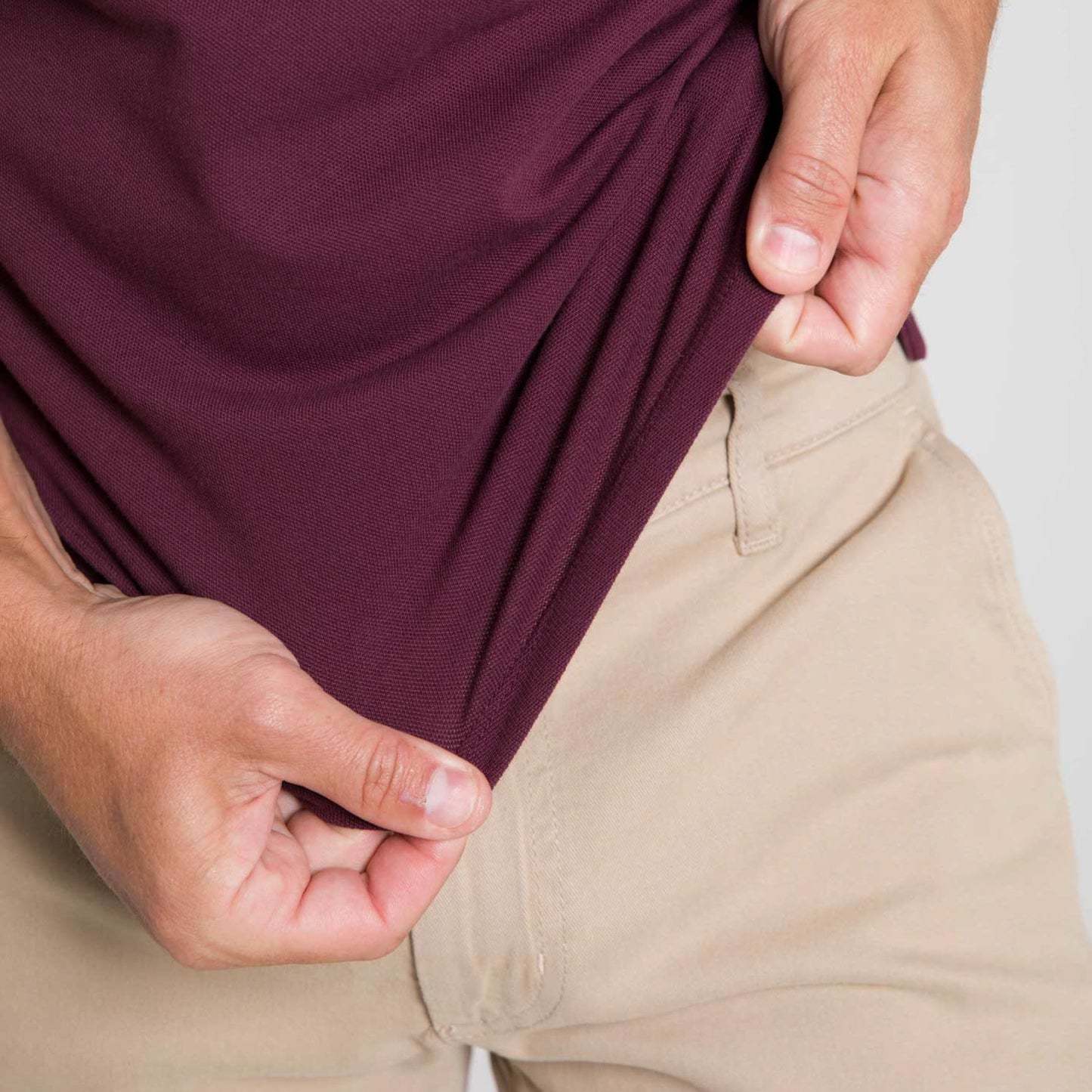 Refined Burgundy Short Sleeve Polo