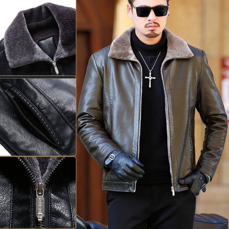 Men’s Faux Jacket With Fleece Interior