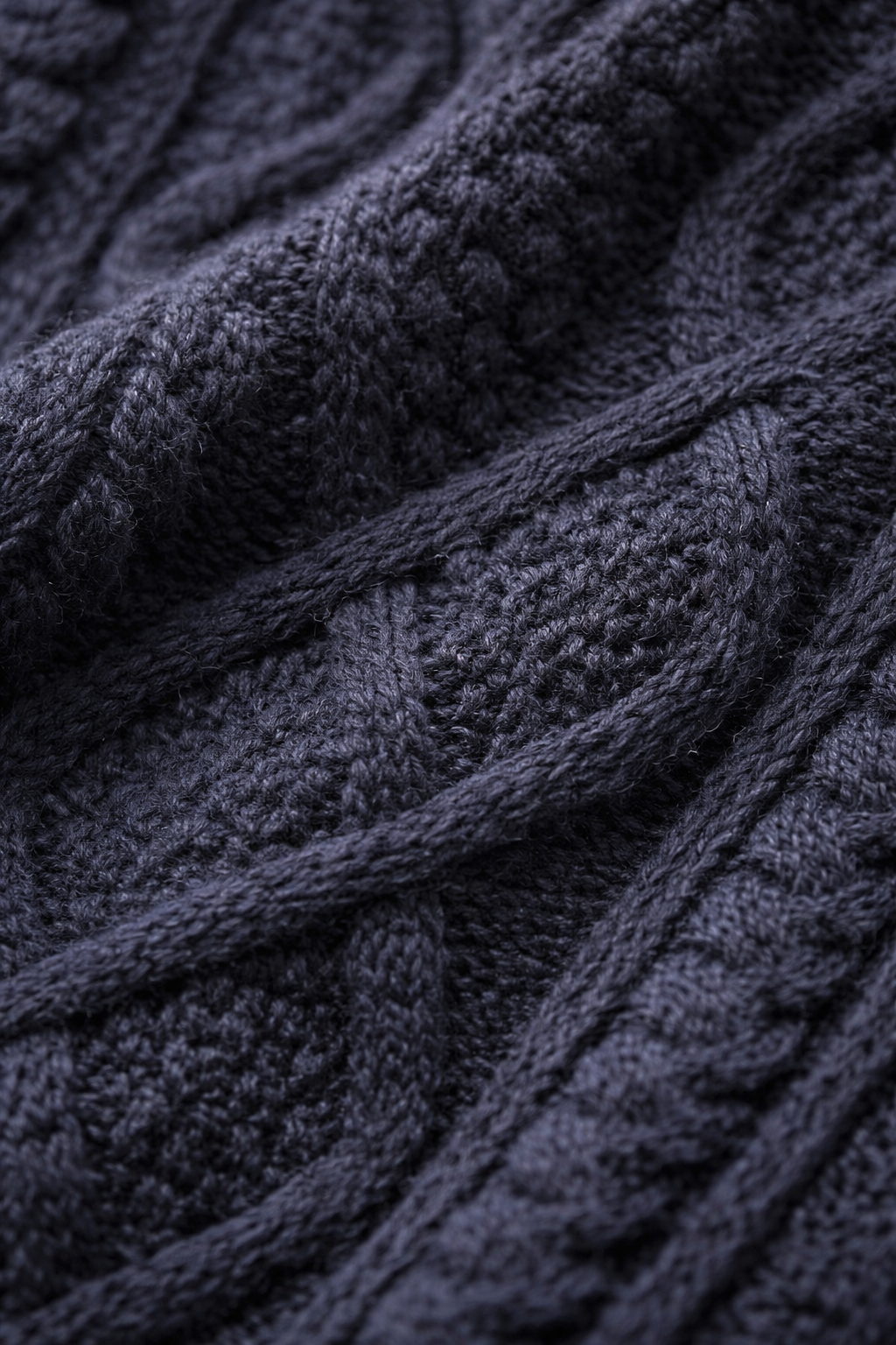 Men’s Cable Knit Cardigan Sweater with Shawl Collar Button Front