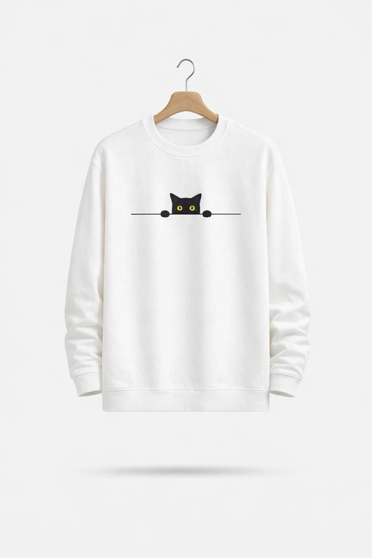 Grafische kat trui