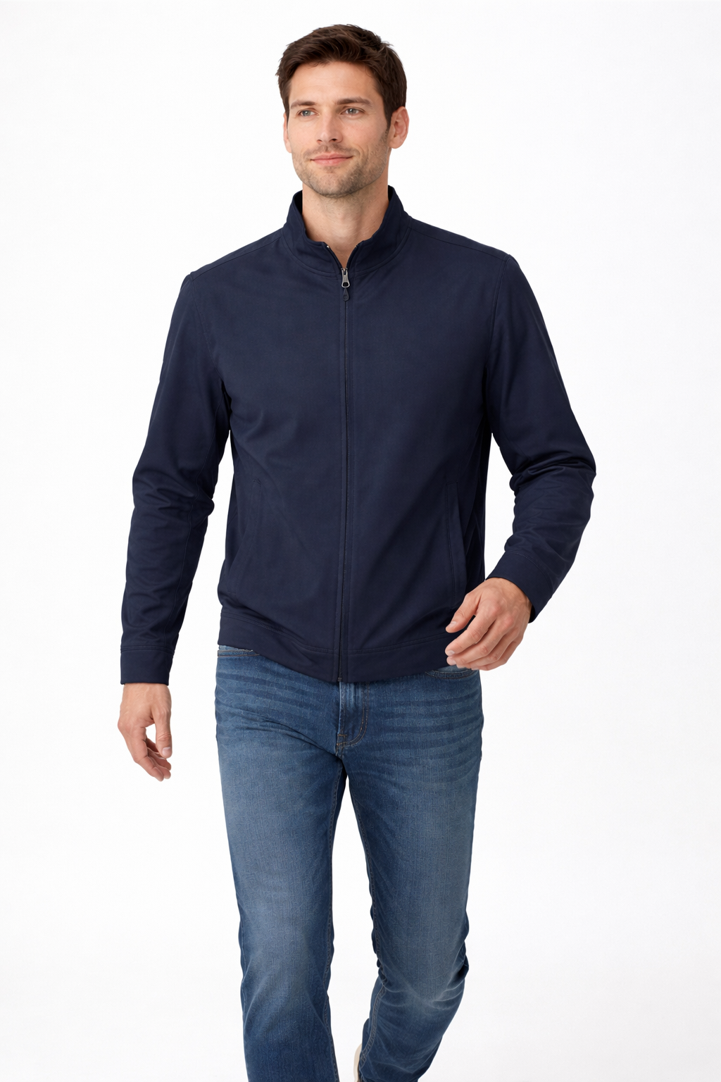 Men’s Zip-Front Athletic Training Jacket