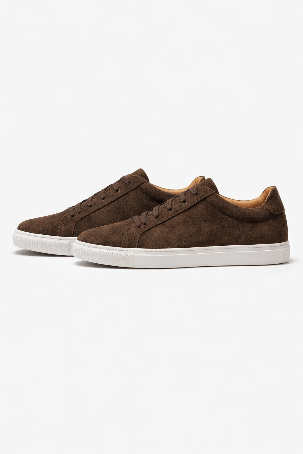 Suede Panel Low-Top Lace Sneakers