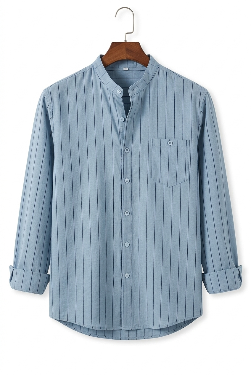 Stripe Grandad Shirt