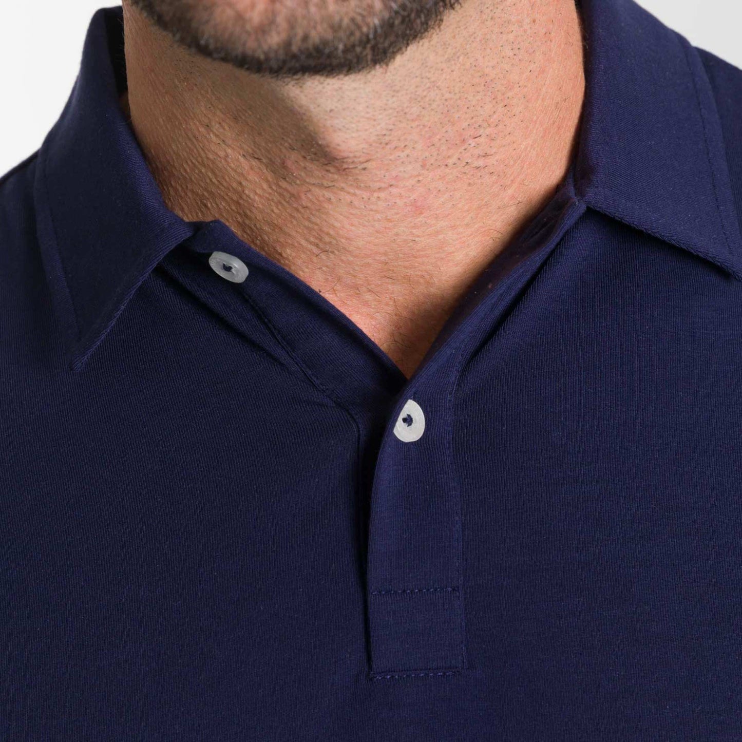 Modern Navy Short Sleeve Polo