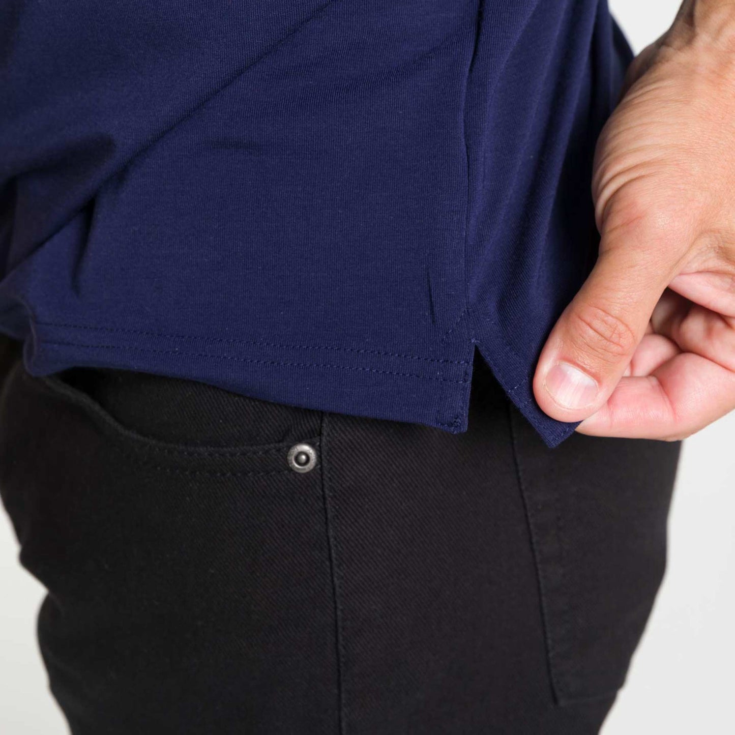 Modern Navy Short Sleeve Polo