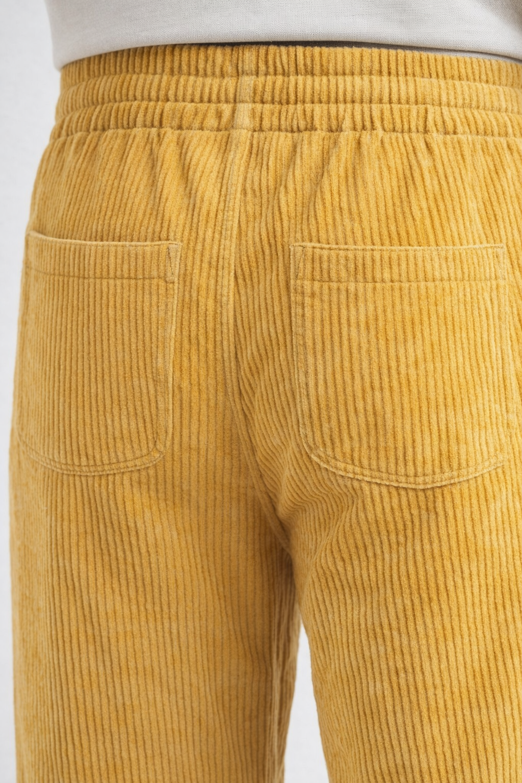 Rib Corduroy Drawstring Jogger Pants