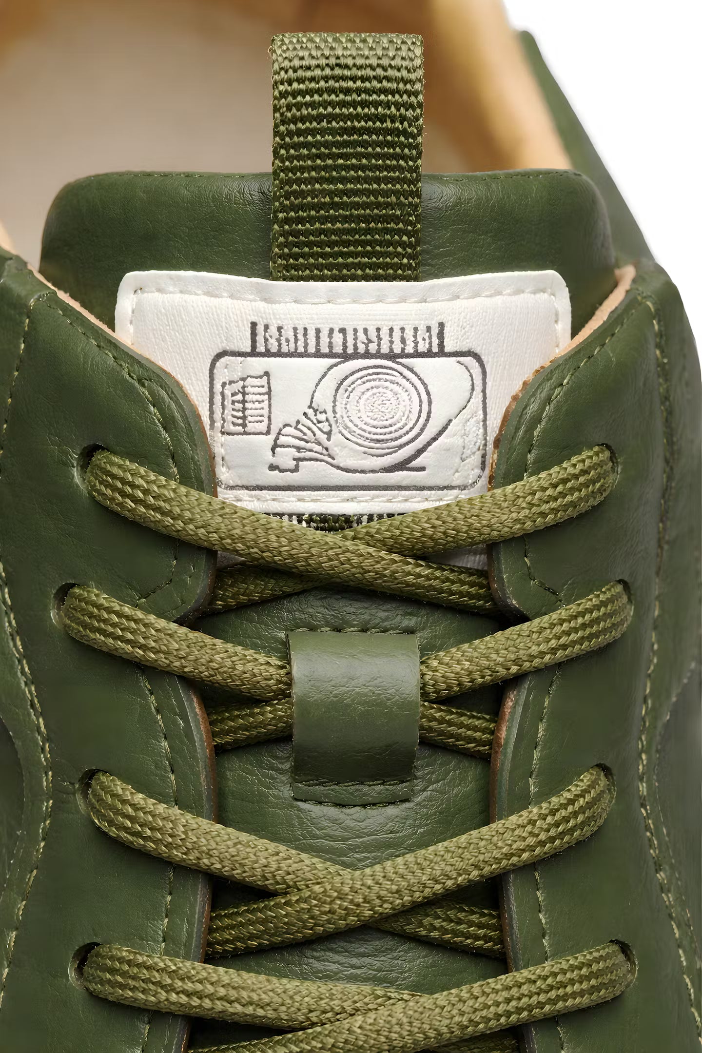 Italian Leather Panel Lace-Up Sneakers