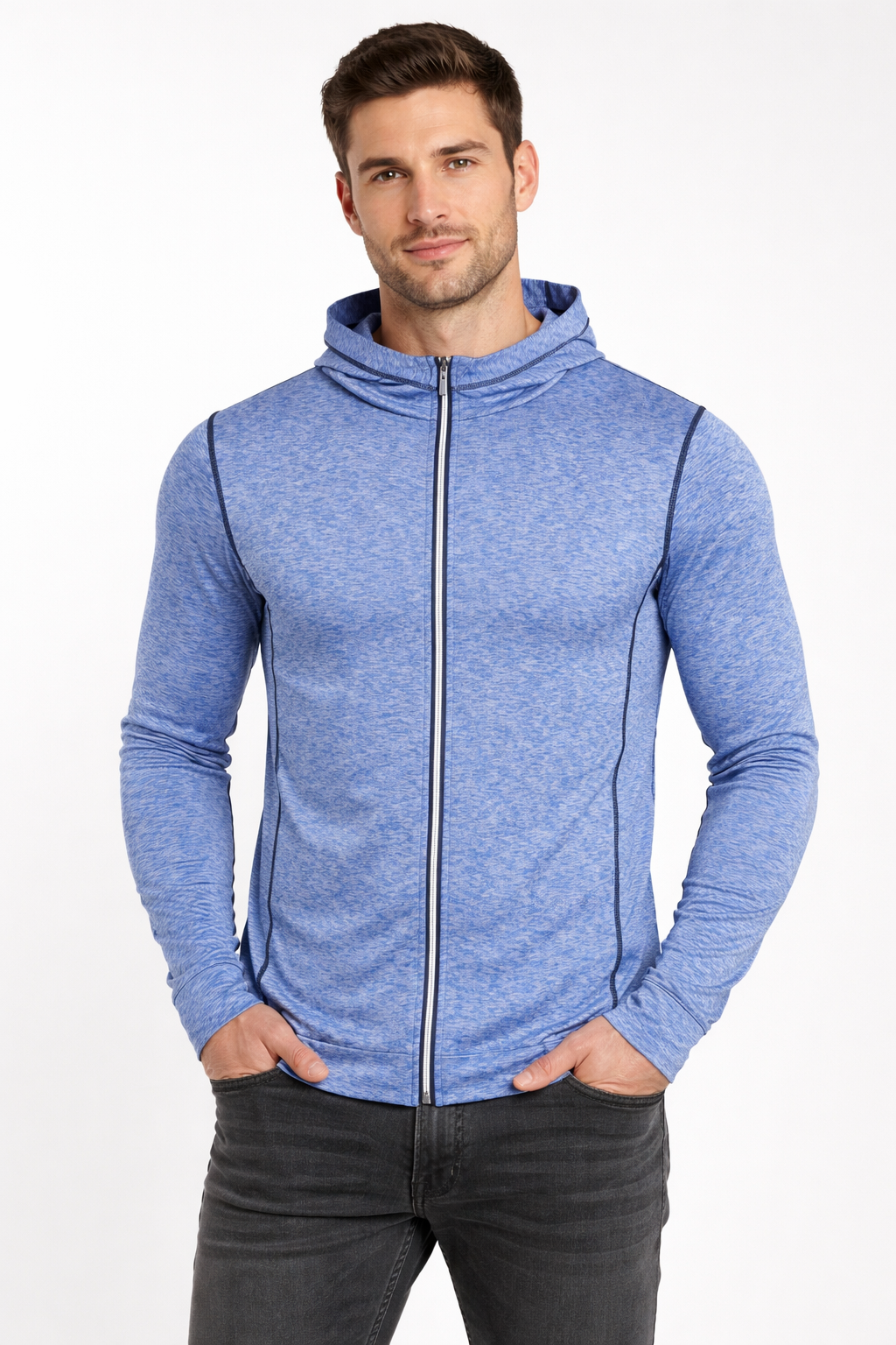 Zip Sport T Shirt Long Sleeve