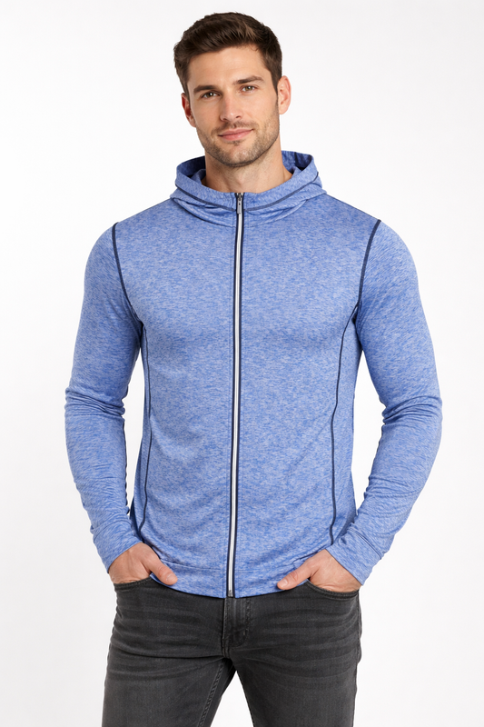 Zip Sport T Shirt Long Sleeve