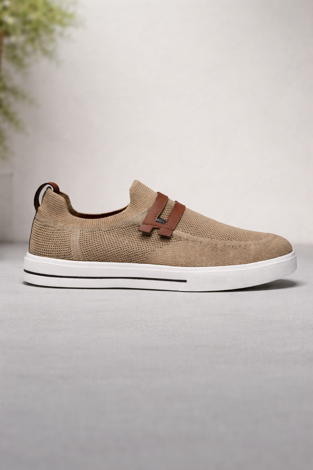 KnitFlex Strap Slip-On Sneakers