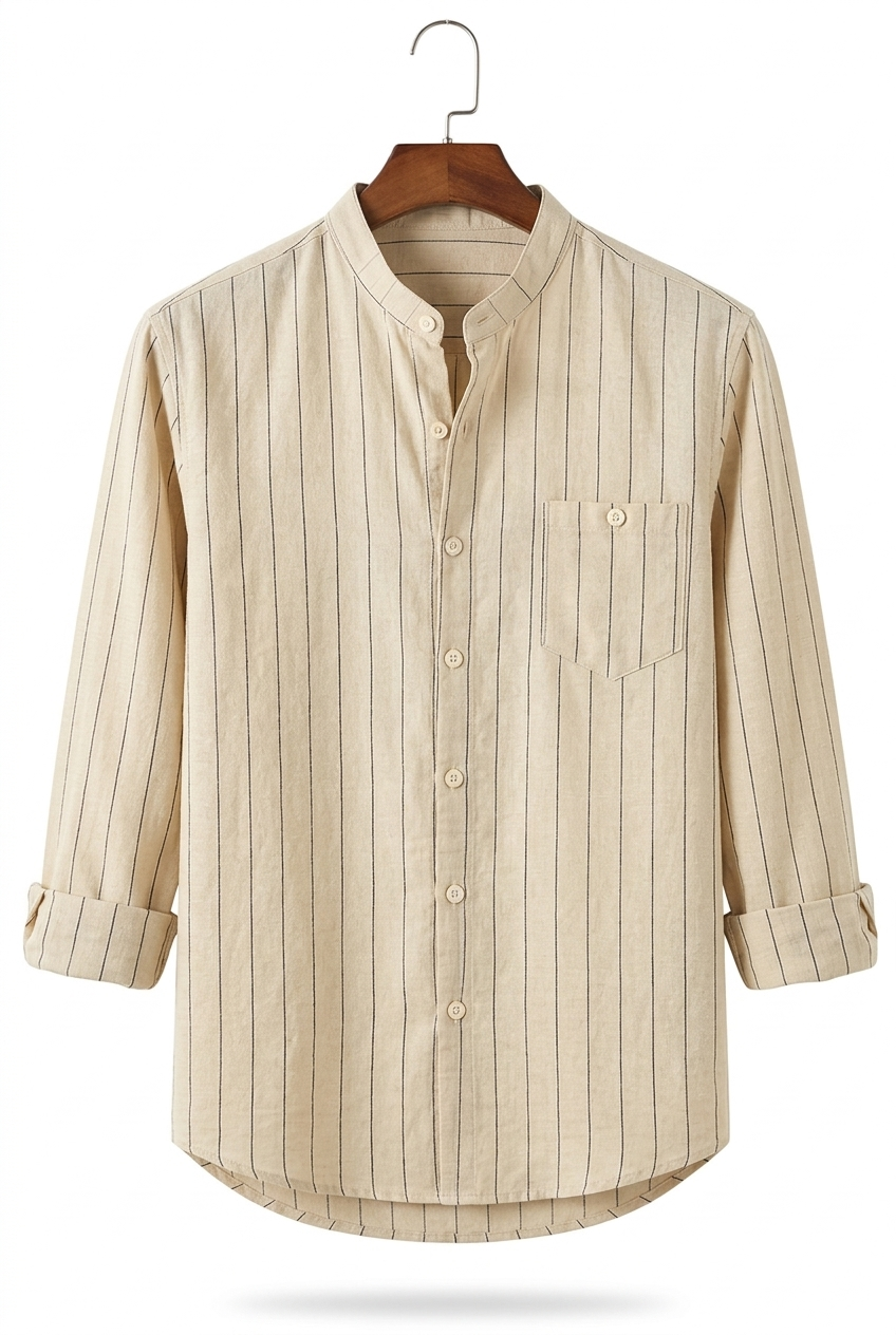 Stripe Grandad Shirt