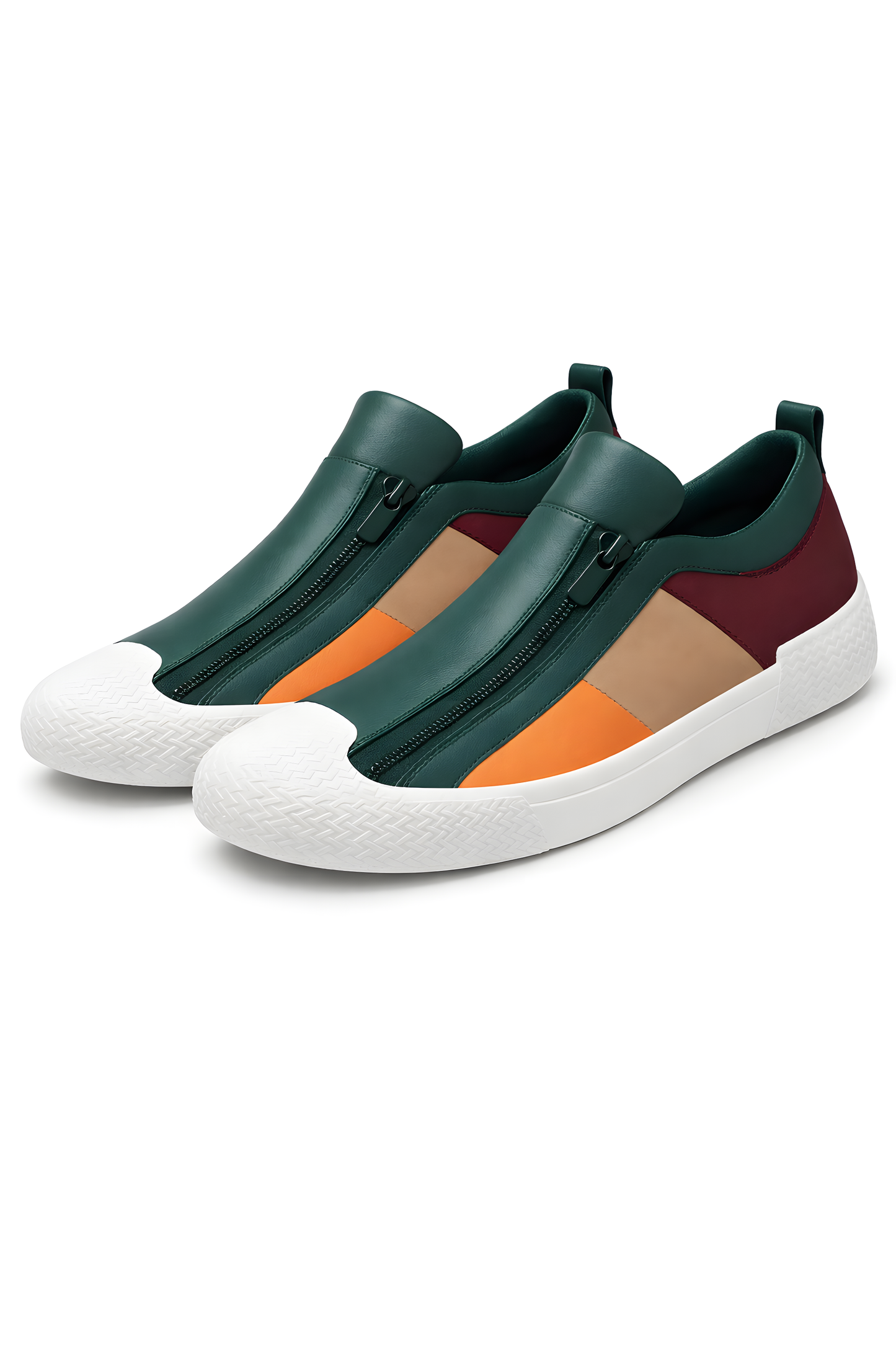 ZipFront Panel Slip-On Sneakers