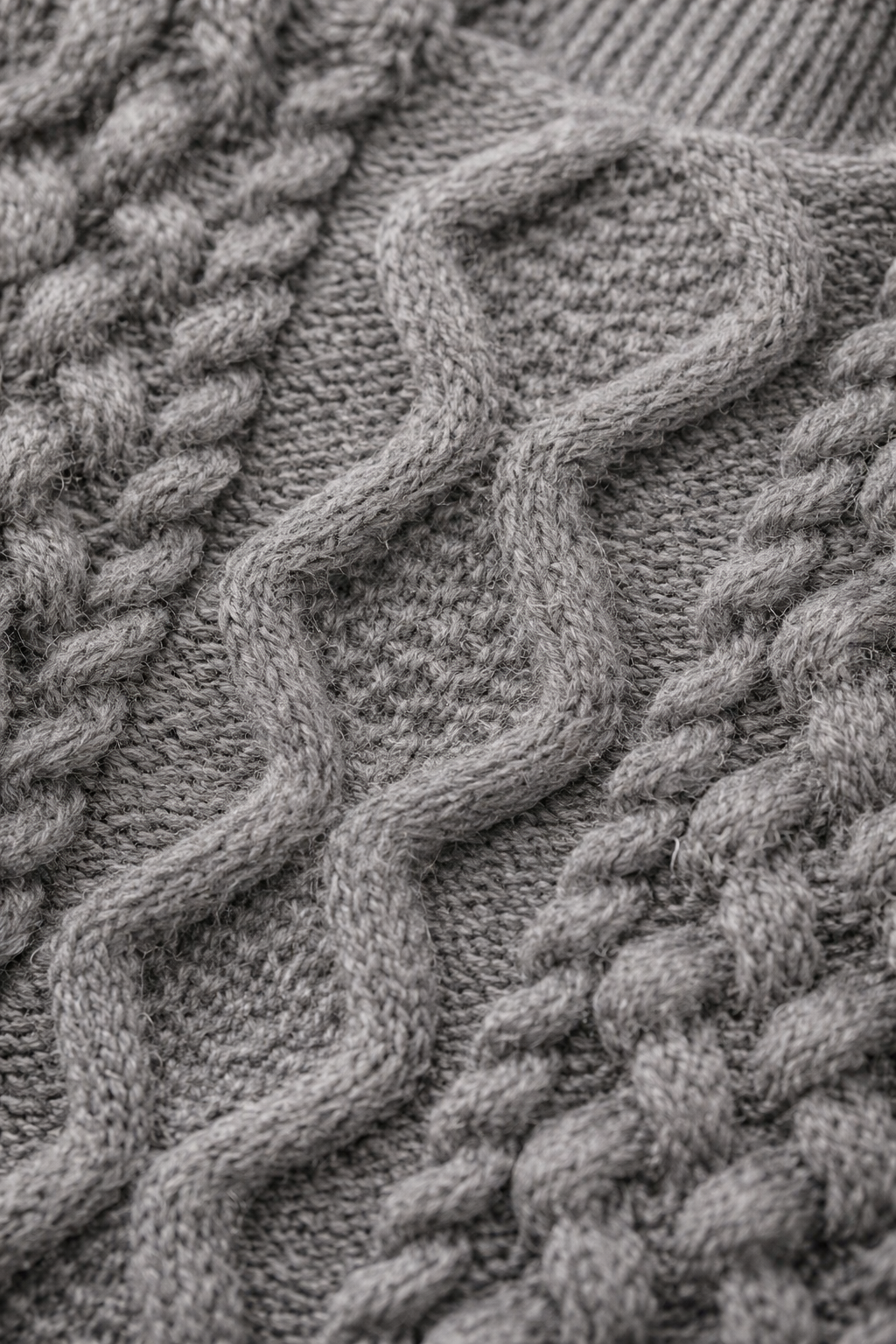 Men’s Cable Knit Half Zip Sweater