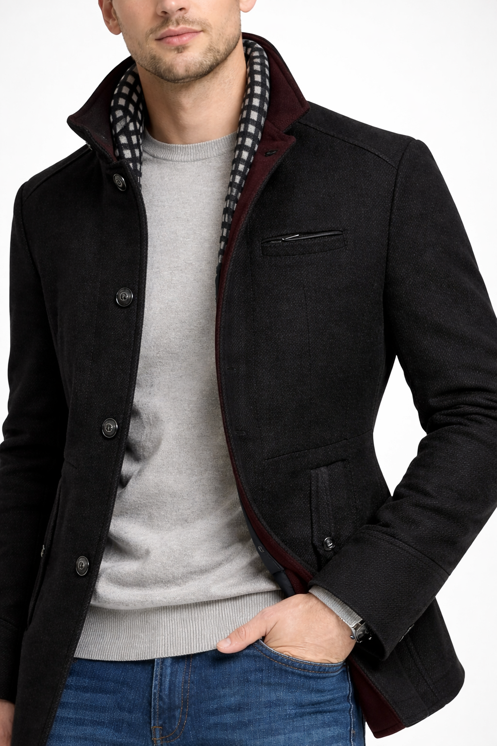 Westmount Stand Collar Coat