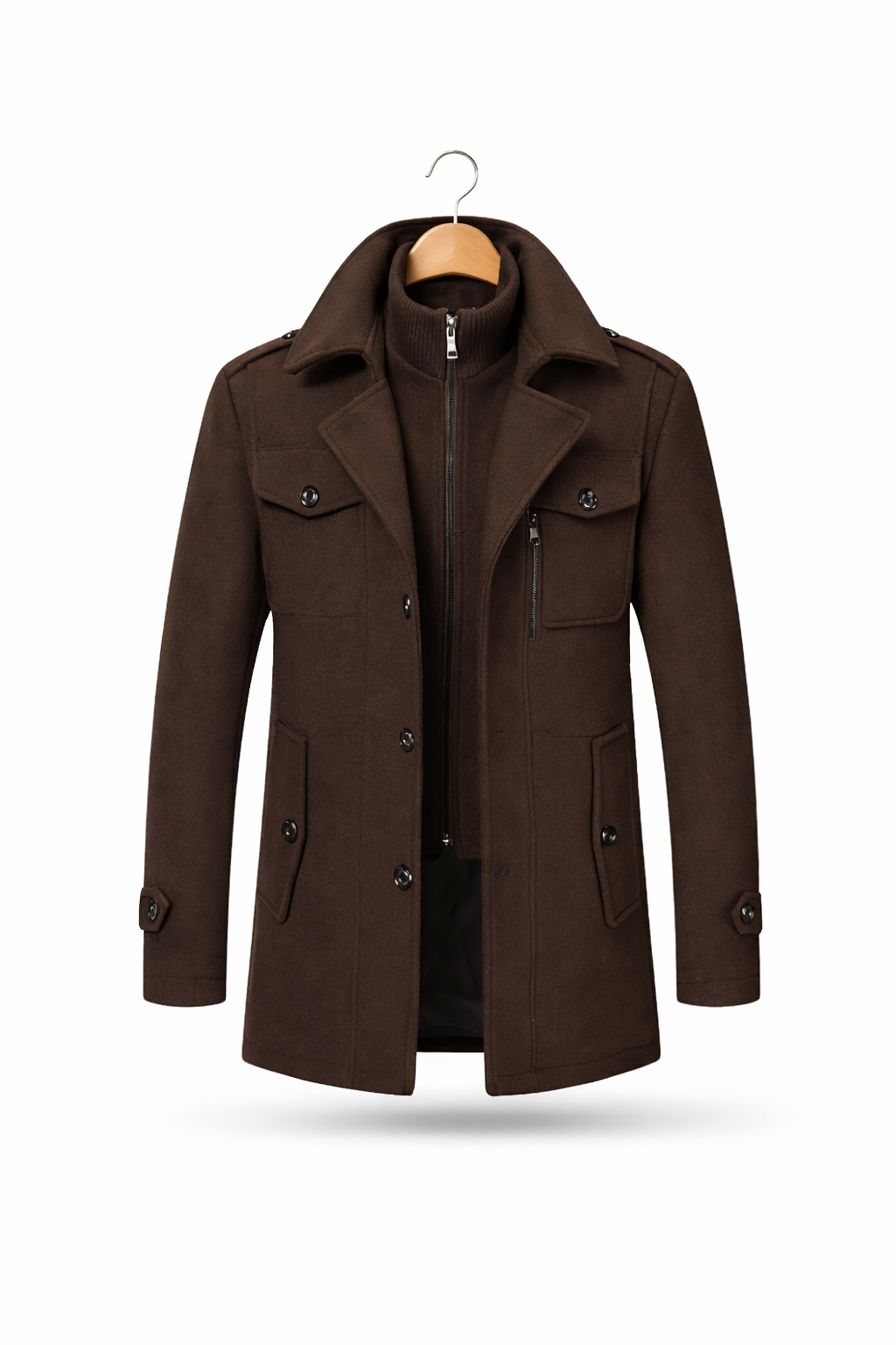 Men’s Structured Mid-Length Coat