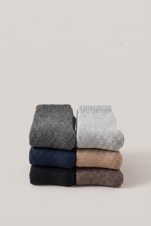 Men’s Fleece Lined Wool Crew Socks