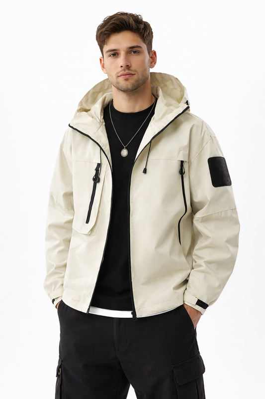 Men’s Hooded Shell Streetwear Jacket