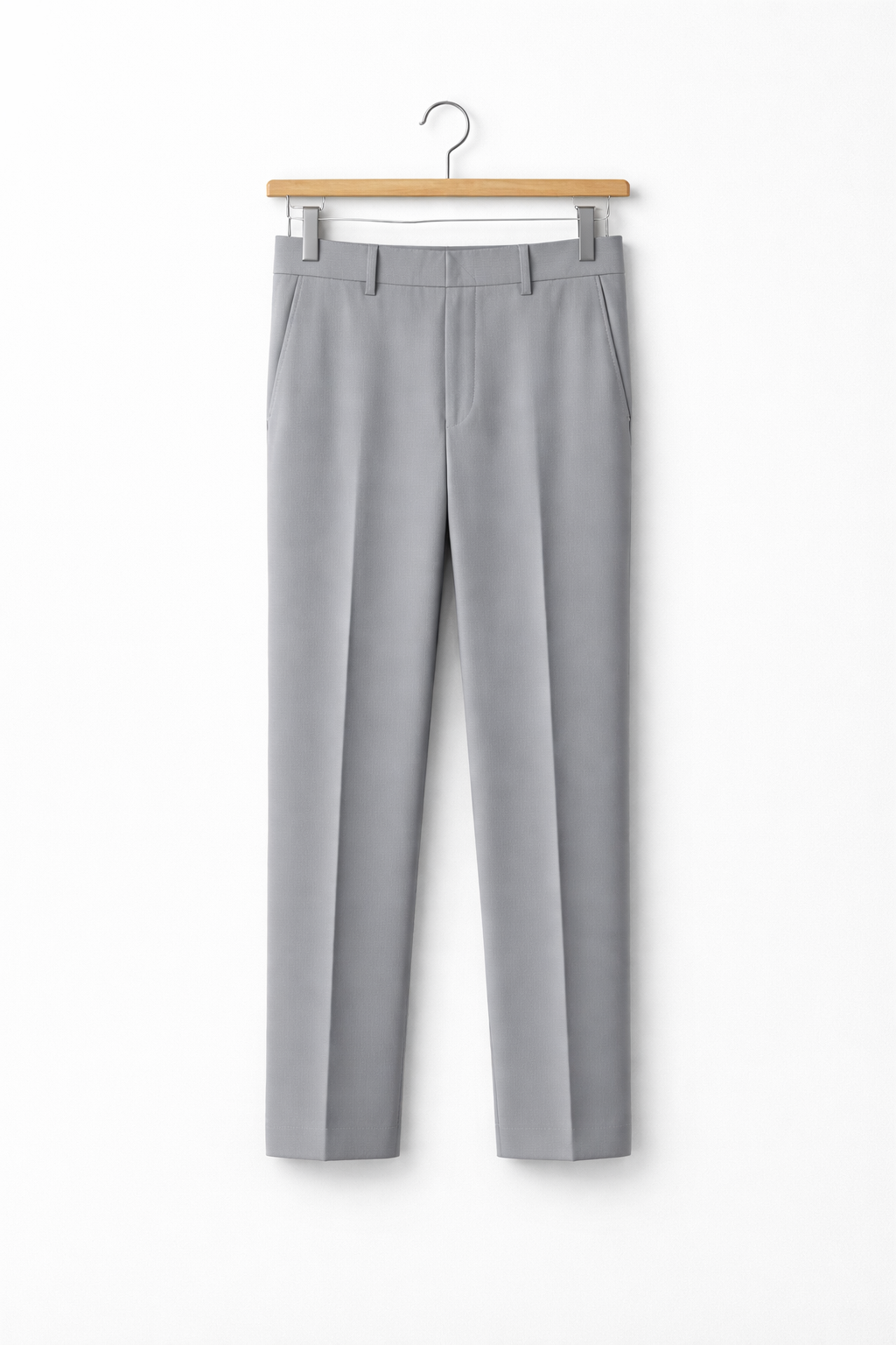 Straight Fit Stretch Tailored Dress Trousers