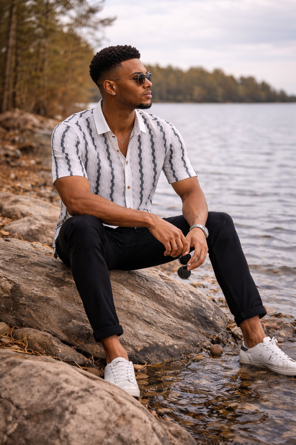 Monarch Textured Knit Shirt
