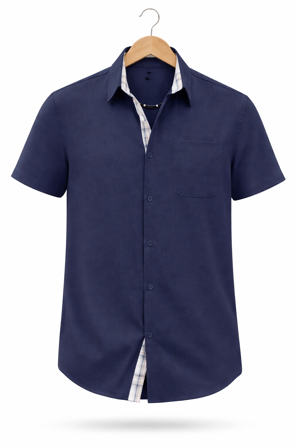 Textured Short Sleeve Button Shirt