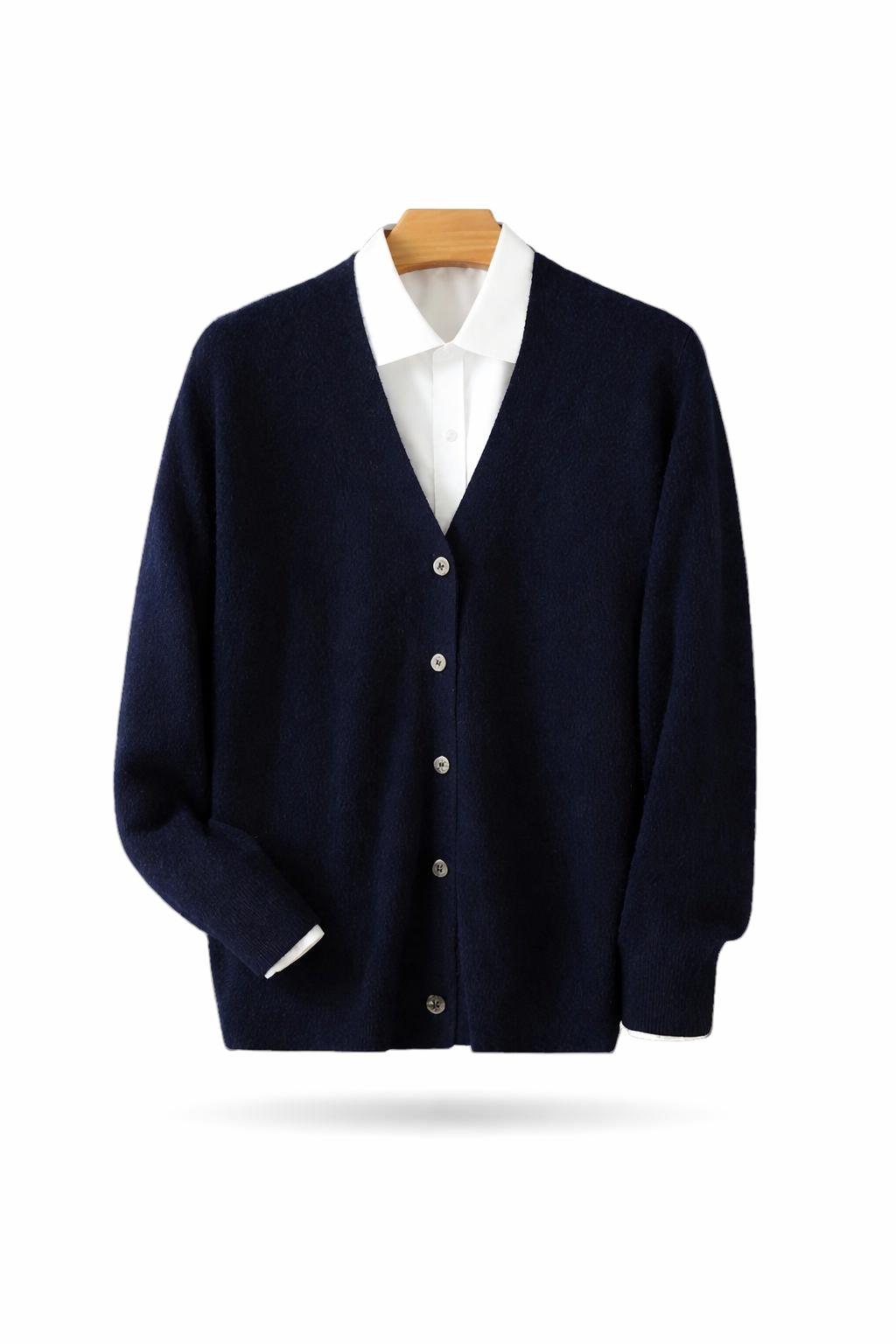 Men’s V Neck Knit Cardigan Sweater Button Front