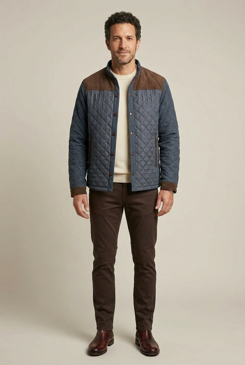 Heritage Quilted Stand Collar Jacket