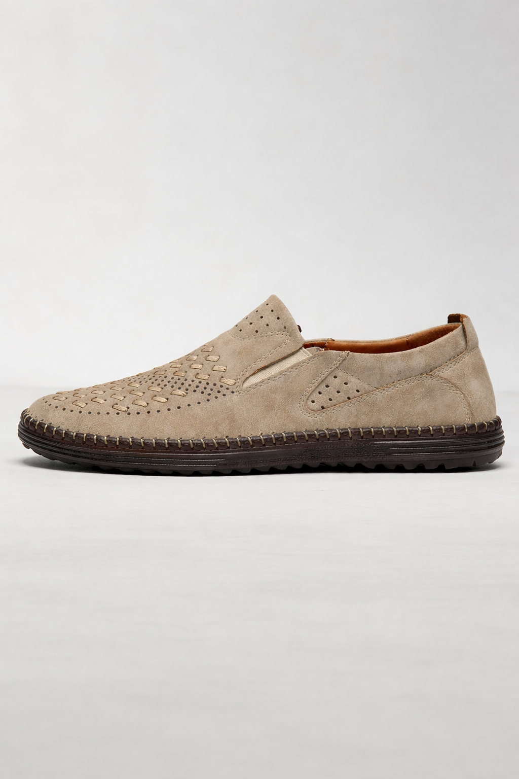 PerforaFlex Slip-On Leather Loafers